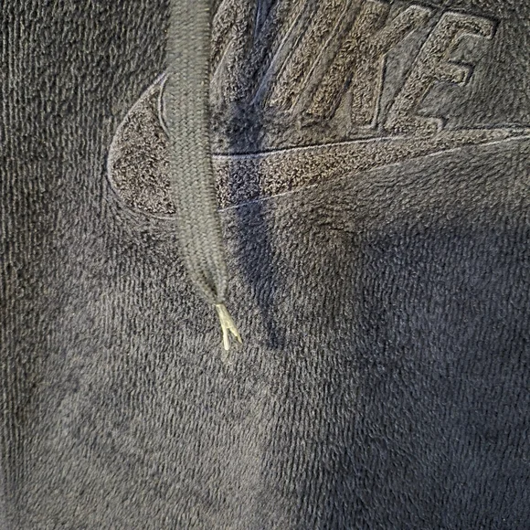 Nike Navy Blue Fleece Zip-Up Hoodie Medium - Picture 4 of 5